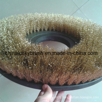 Brass Wire Round Road Sweeper Brush (YY-035)